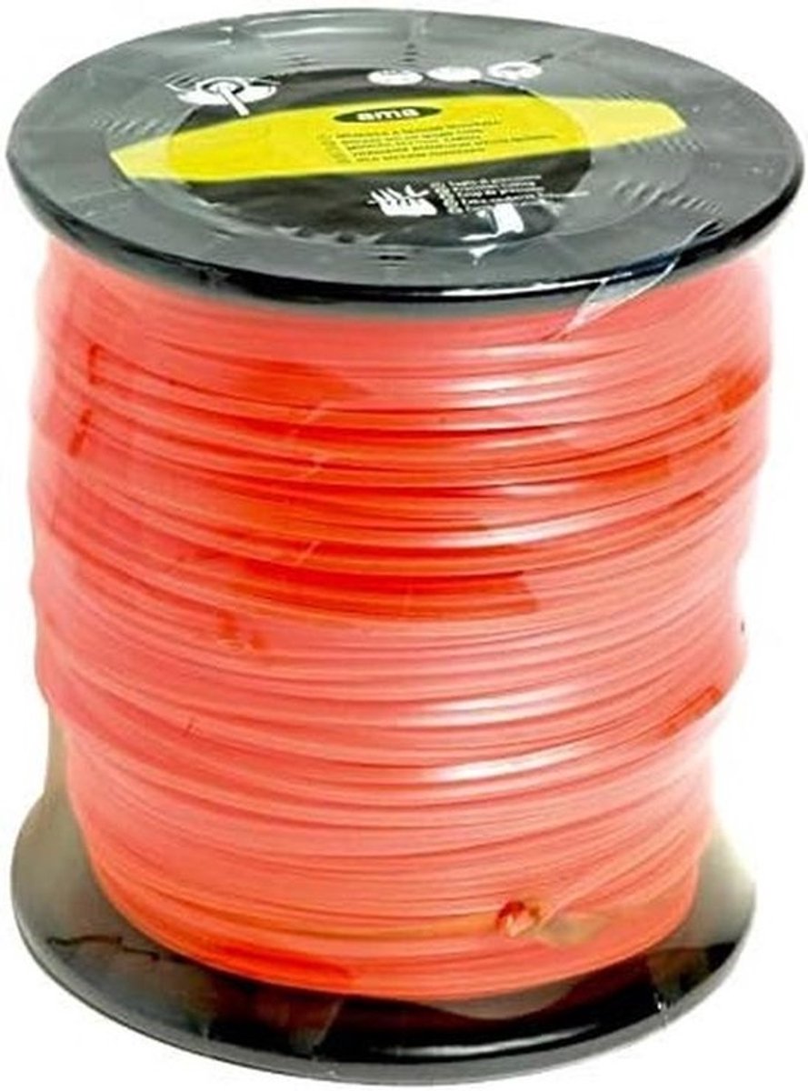 Vierkant Nylon Trimmerdraad Ø 3,0 mm - 144 Meter Spoel