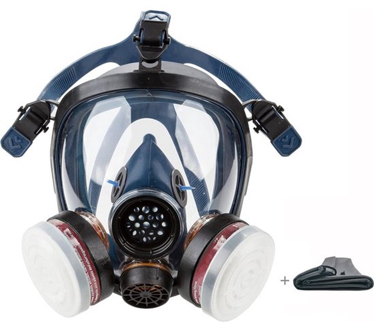 Volademmasker voor ademhalingsbescherming tegen chemische dampen en stof