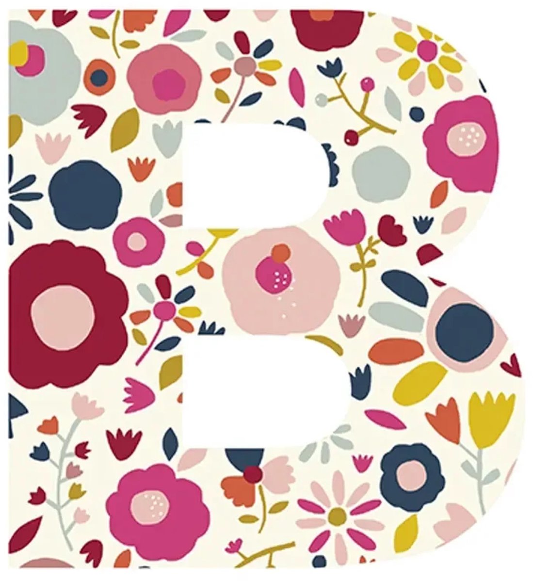 Lilipinso sticker letter gebloemd B