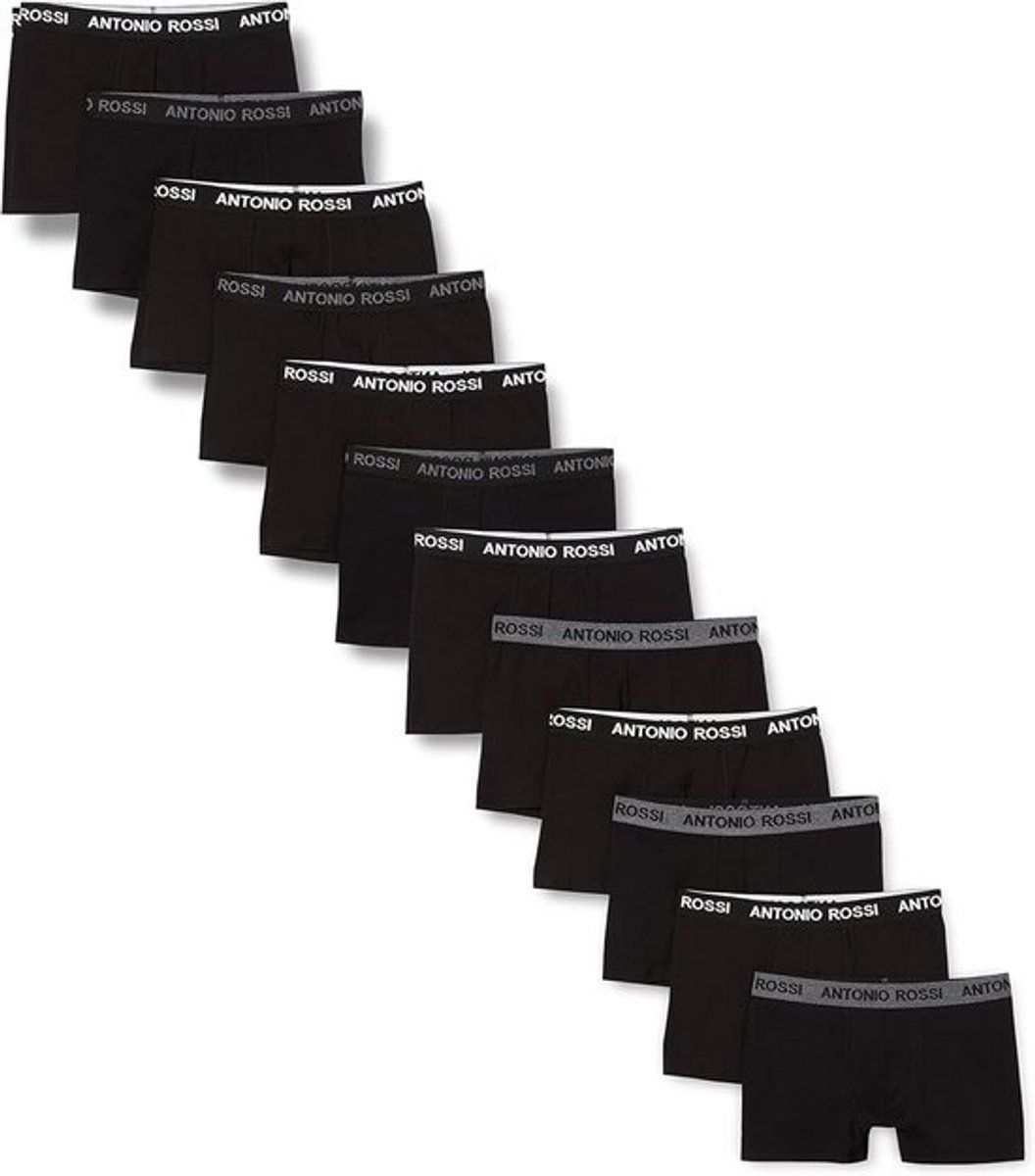 Heren Boxer Hipsters Multipack (12 Stuks) Ademend Katoen Ondergoed met Elastische Tailleband