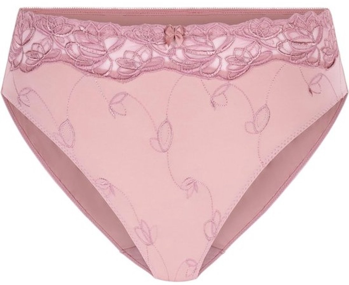 Dames Slip Hoog Model met Bloemenborduursel - Lichaamsvormend en Comfortabel Ondergoed