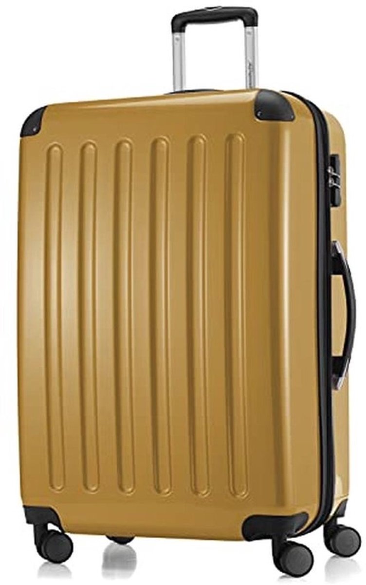 Grote Koffer met Harde Schaal en 4 Dubbele Wielen - Trolley en Reiskoffer 75 cm - Herfstgoud
