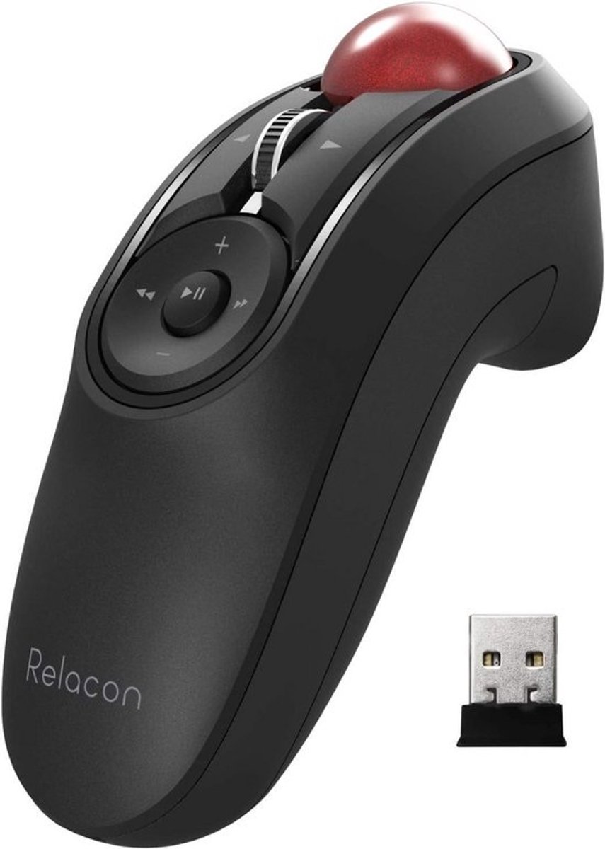 Ergonomische Trackball Muis met Duimbediening - Draadloos 2.4 GHz - 10 Knoppen - Geschikt voor Windows & MacOS