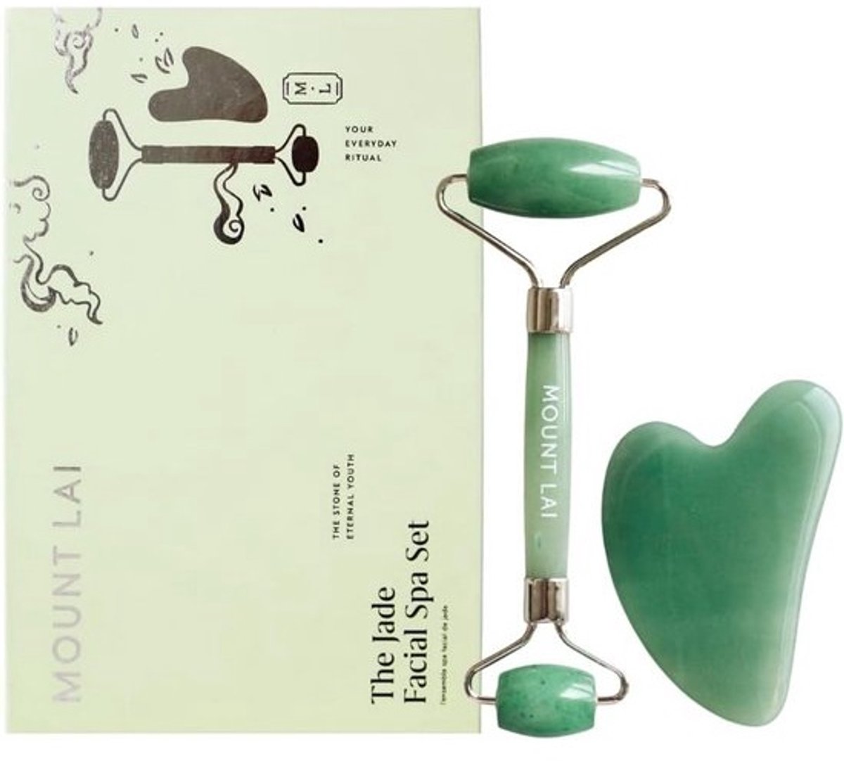 Jade Facial Spa Set - Jade Roller en Gua Sha set voor huidverzorging