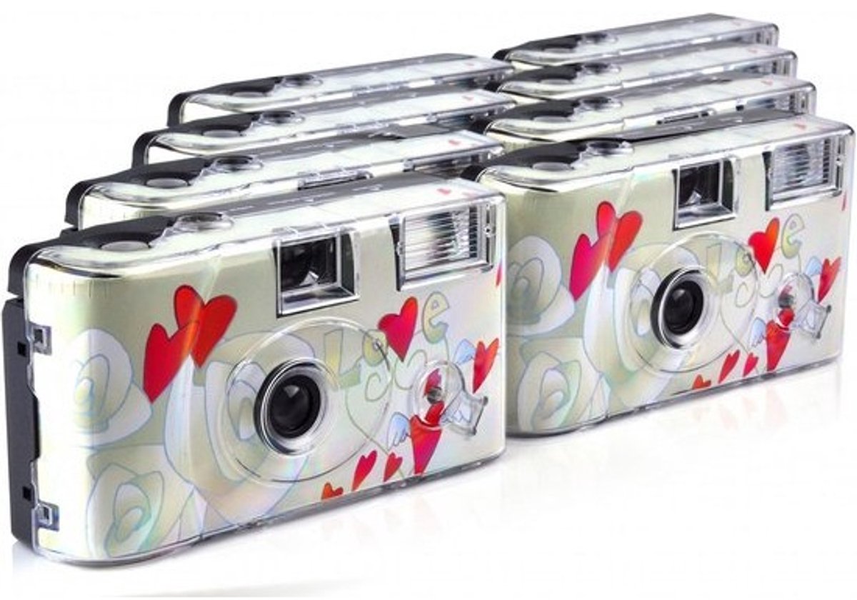 Wegwerpcamera met Flits voor 27 Foto's (8 Stuks)