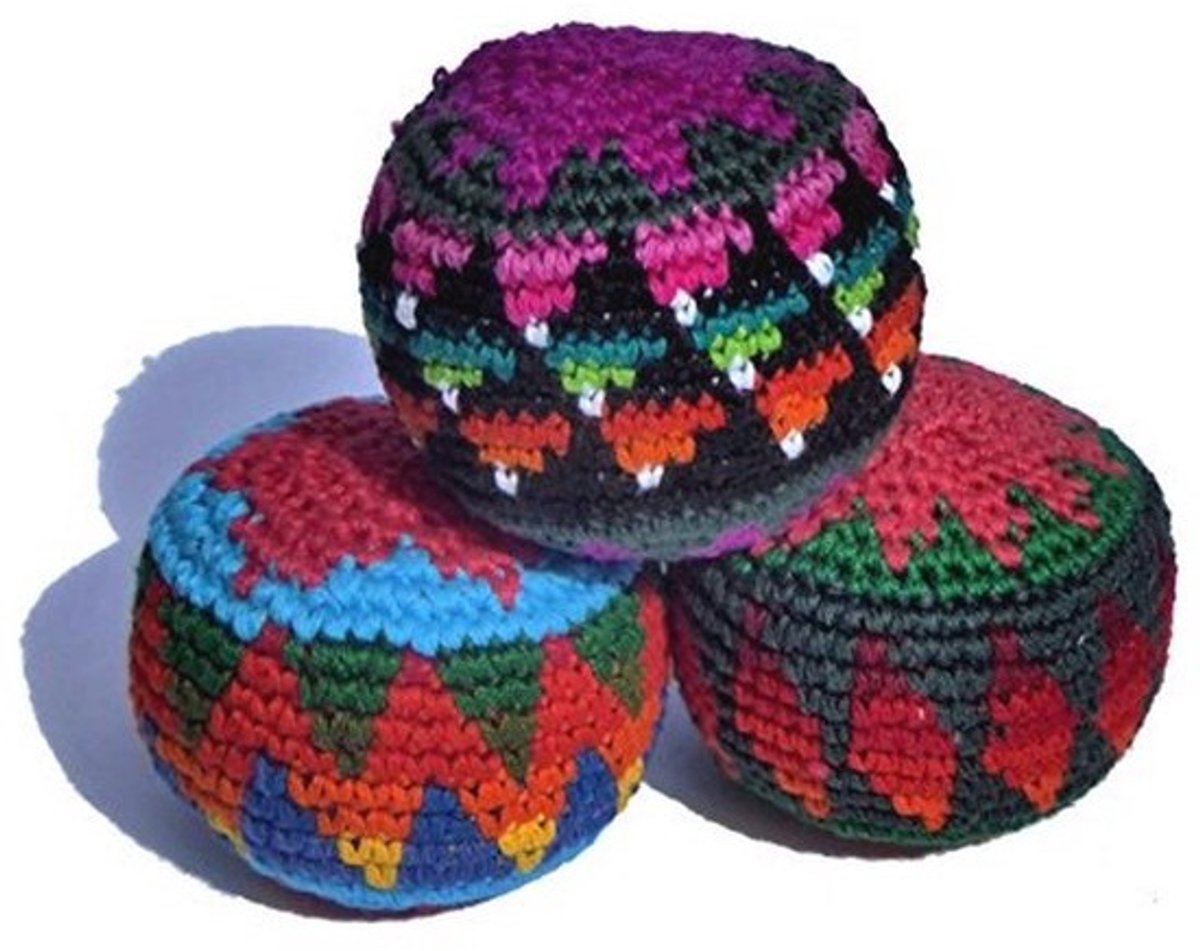 Jongleerballen Set van 3 - Fair Trade, Diverse Kleuren