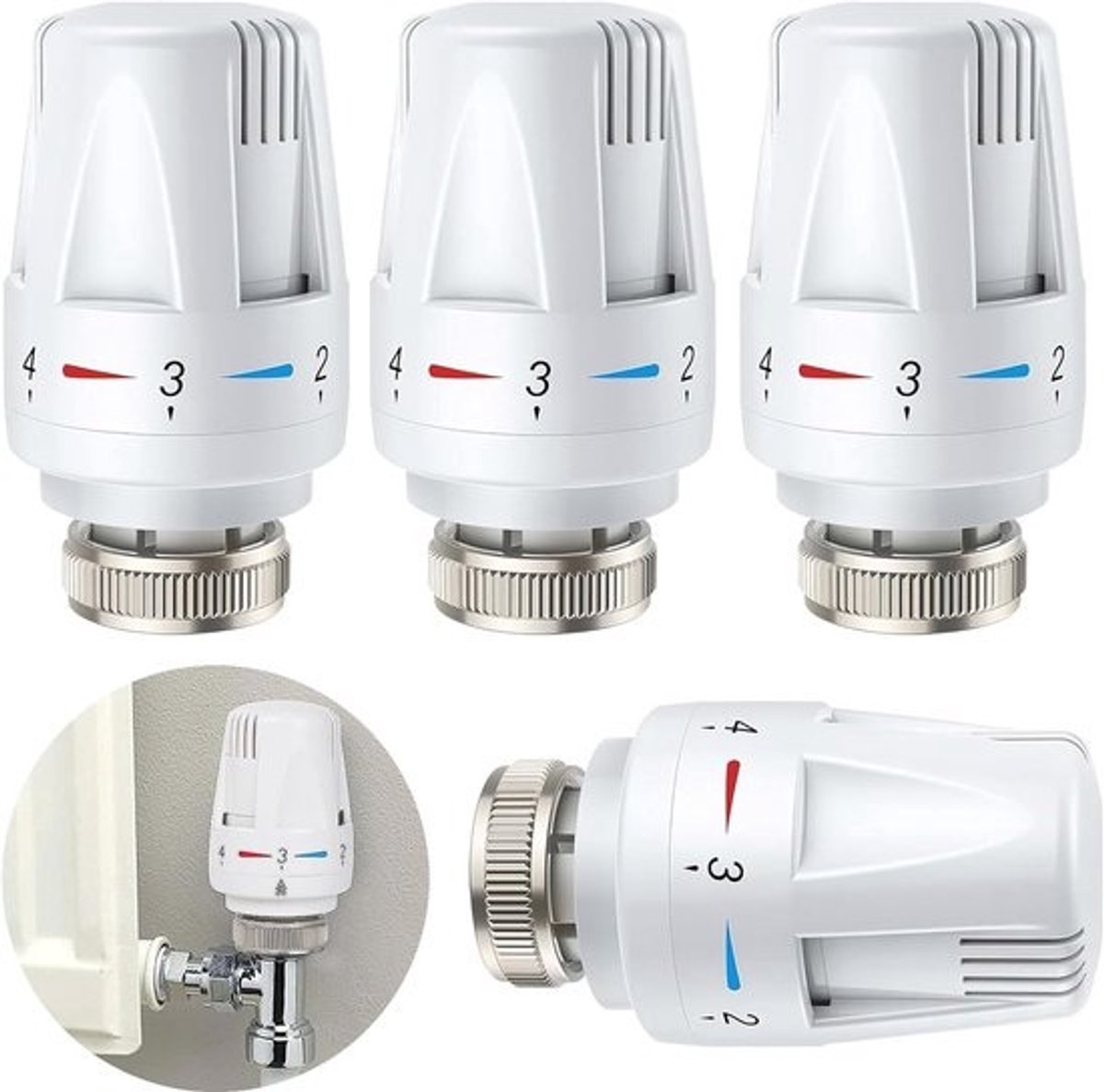 Thermostatische Radiatorkop M30x1.5 - Automatische Temperatuurregelkleppen voor Radiatoren