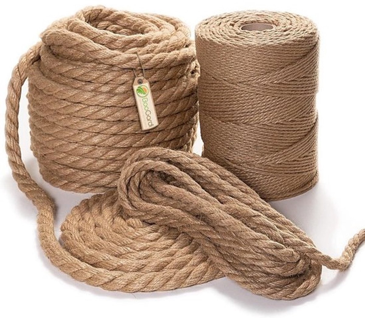 Sisaltouw 18 mm x 20 m in diverse diktes en lengtes - natuurproduct voor DIY en decoratie