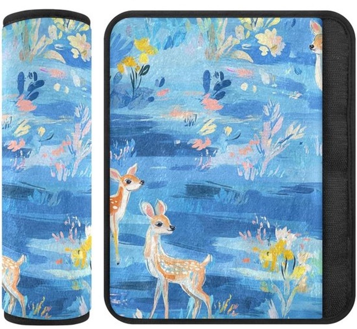 Autogordel Beschermers - Schouderpads Riemen - Comfortabel Rijden - Zachte Flanellen Stof - 25.4 cm x 8.4 cm