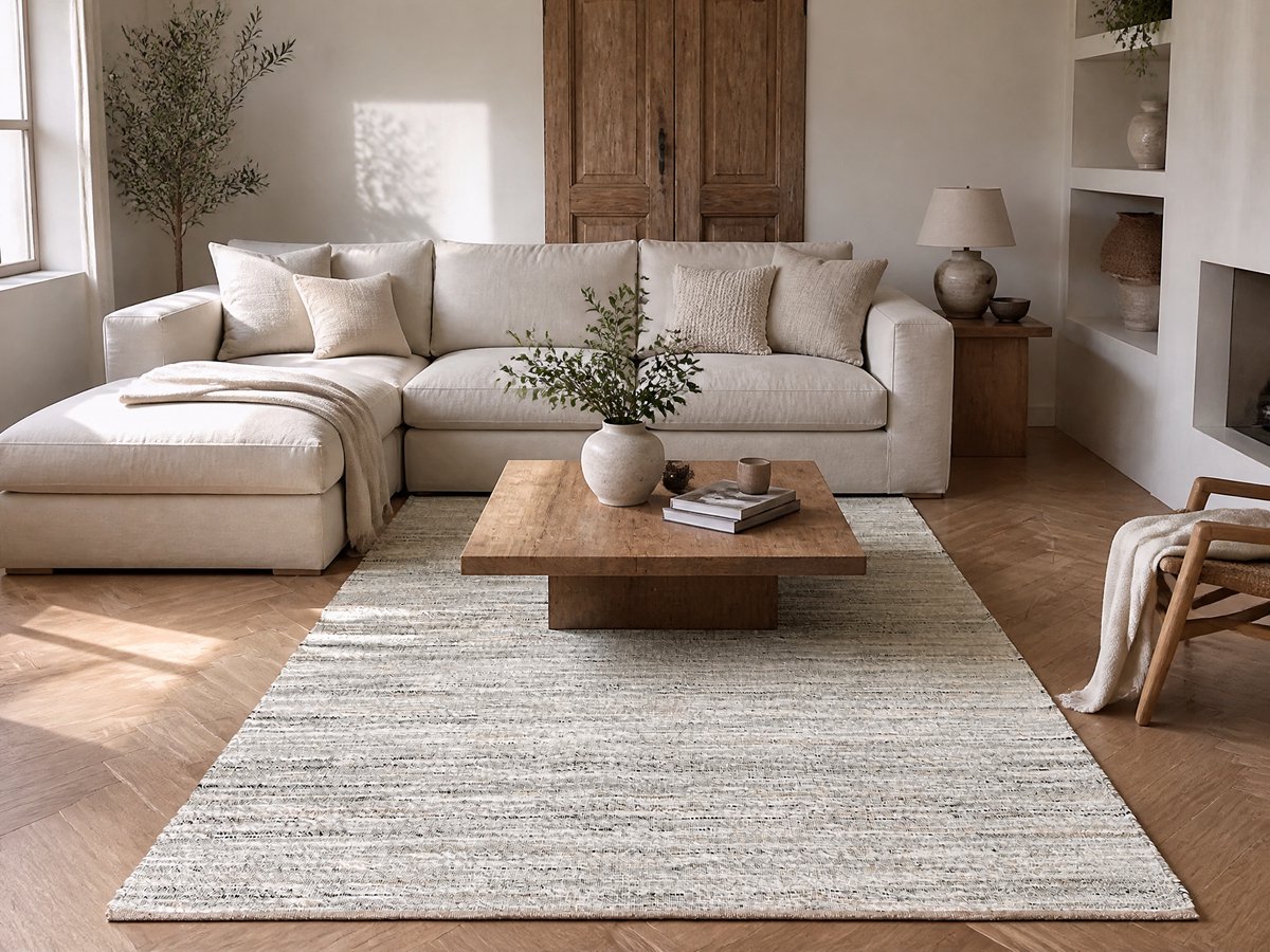 Handgemaakt jute vloerkleed van 300 x 200cm