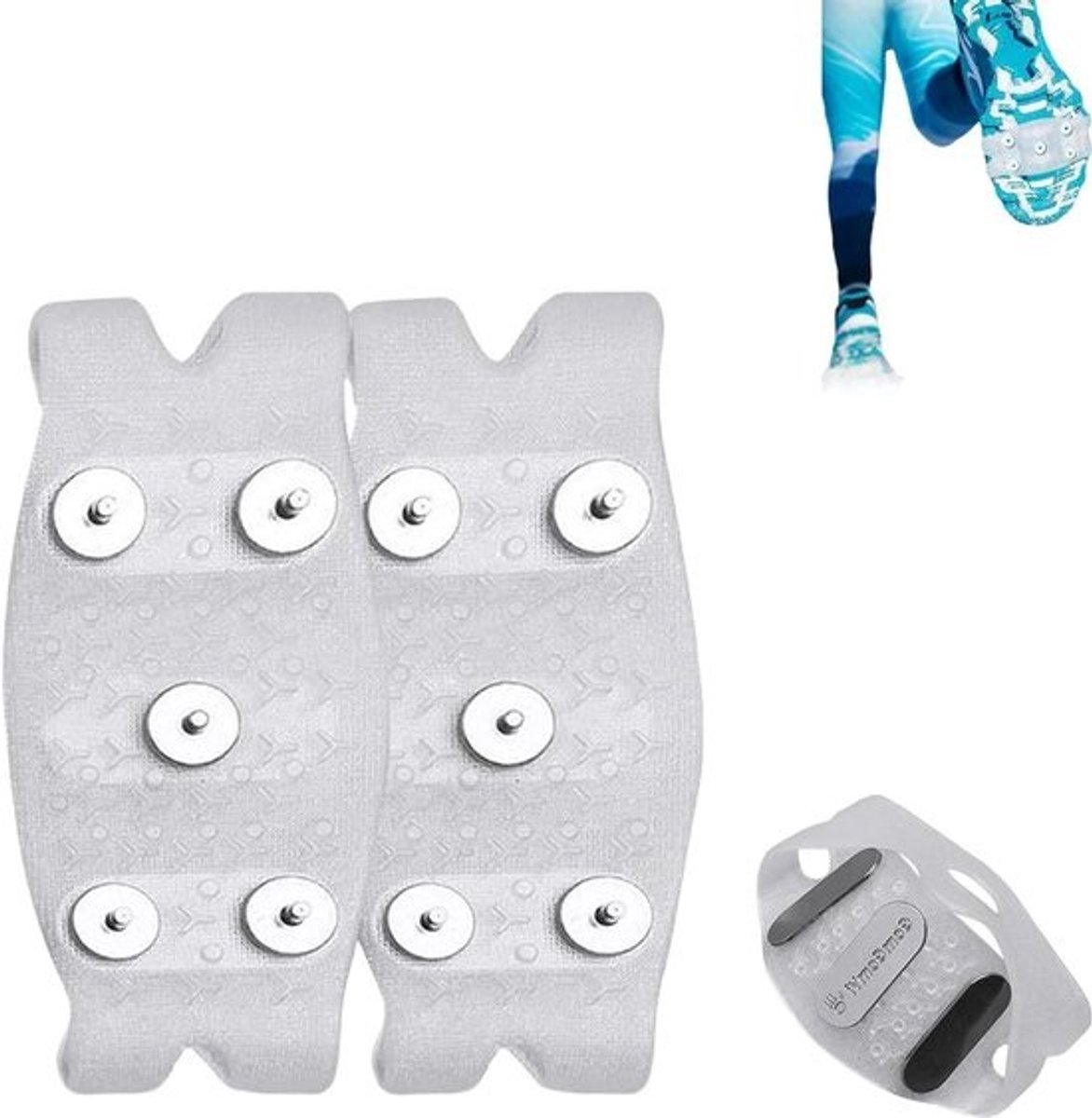 Antislip Overschoenen - Sneeuwschoen Spikes - Veilig Lopen - 5-Klauw Staal - Universele Maat - Transparant