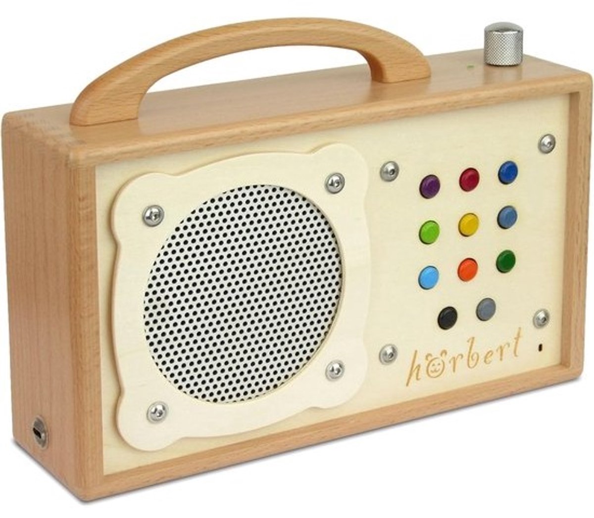 Draagbare Audio Speler - Kindvriendelijke Muziekbox - Zelfstandig Luisteren - Houten Behuizing Zonder Display