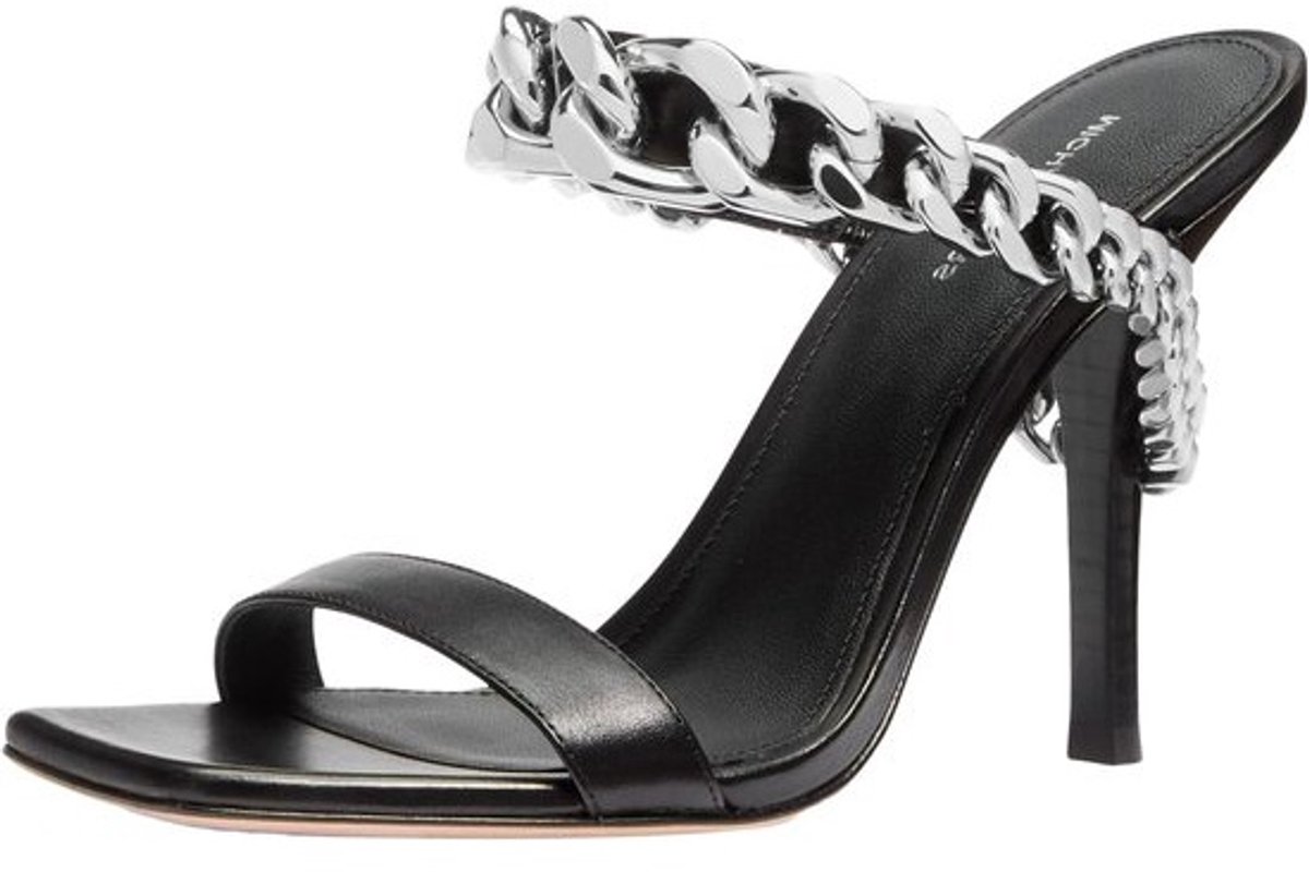 Dames Sandalen - Zomerschoenen - Feestelijke Gelegenheden - Verstelbare Bandjes - Zwart