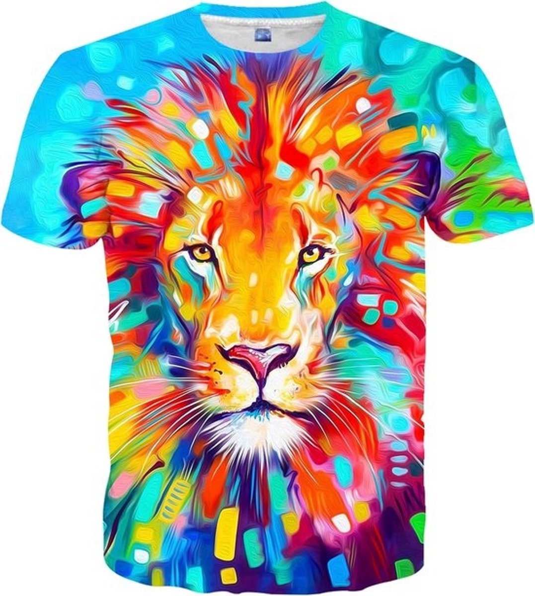 Unisex T-Shirt met 3D Print Korte Mouwen Grafische Zomer Top