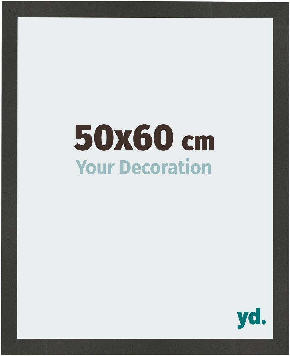 Your Decoration - Fotolijst 50x60 cm - MDF - Antraciet - Bologna