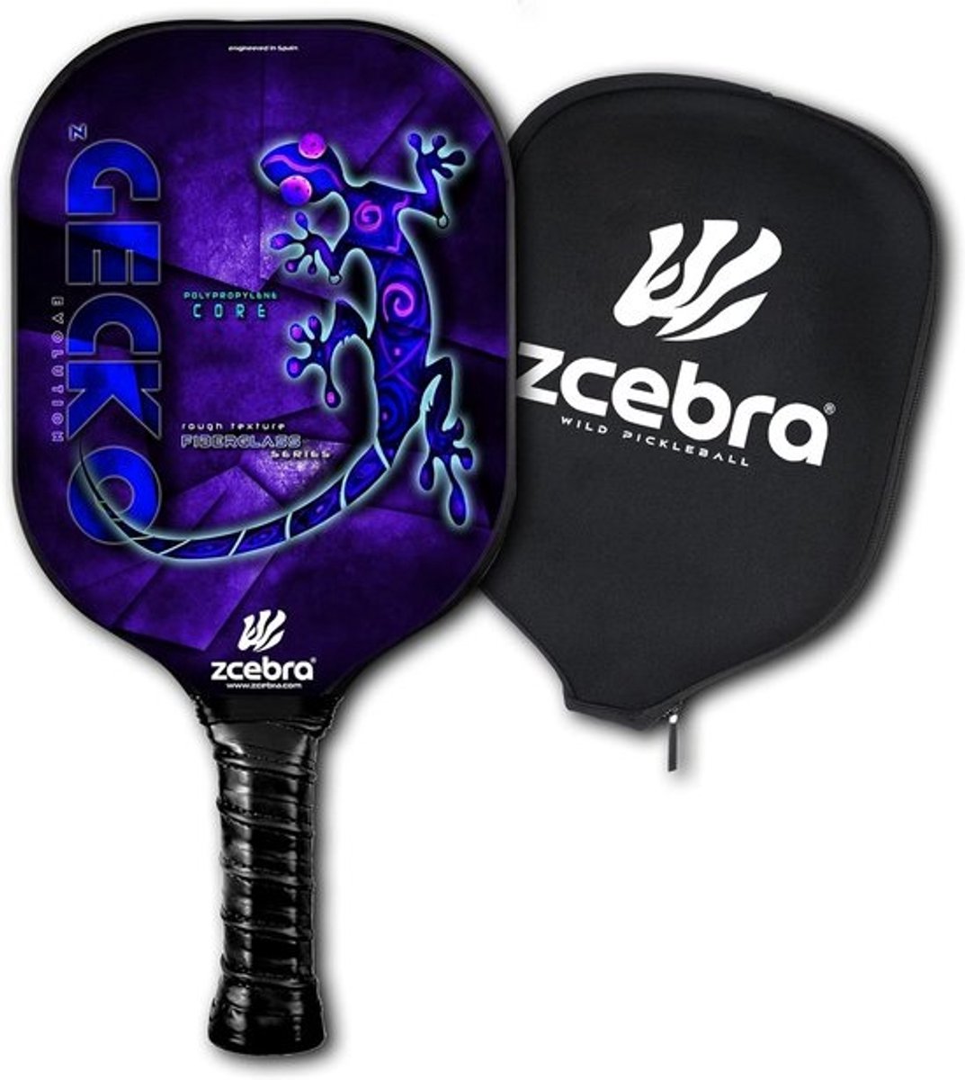 Lichte Glasvezel Pickleball Rackets met Polypropyleen Kern en Ruwe Textuur