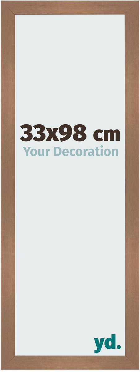 Your Decoration - Fotolijst 33x98 cm - MDF - Koper Decor - Bologna