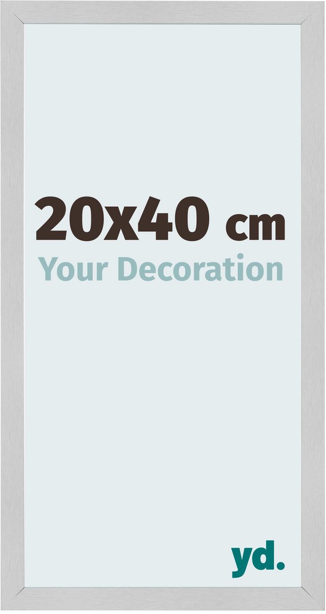 Your Decoration - Fotolijst 20x40 cm - MDF - Edelstaal - Bologna