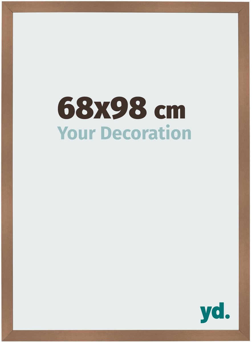 Your Decoration - Fotolijst 68x98 cm - MDF - Koper Decor - Bologna