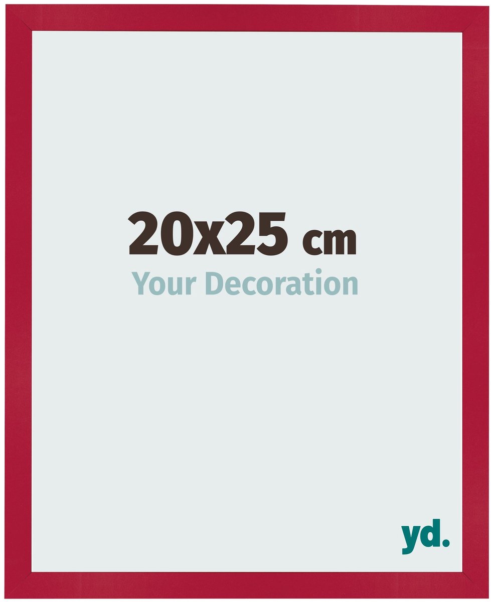 Your Decoration - Fotolijst 20x25 cm - MDF - Rood - Bologna