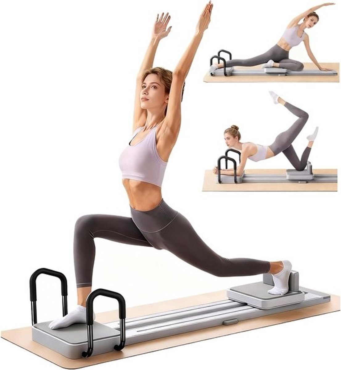 Pilates Reformer Machine voor Thuis en Gym - Volledige Lichaamstraining voor Beginners en Gevorderden