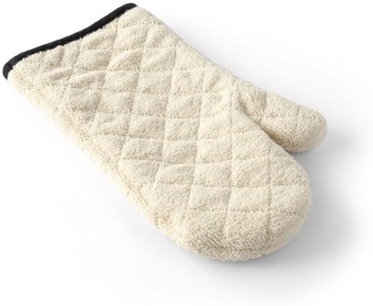 Ovenwanten - Keukenhandschoenen - Veilig Koken - Hittebestendig tot 250°C - 35 cm - Beige