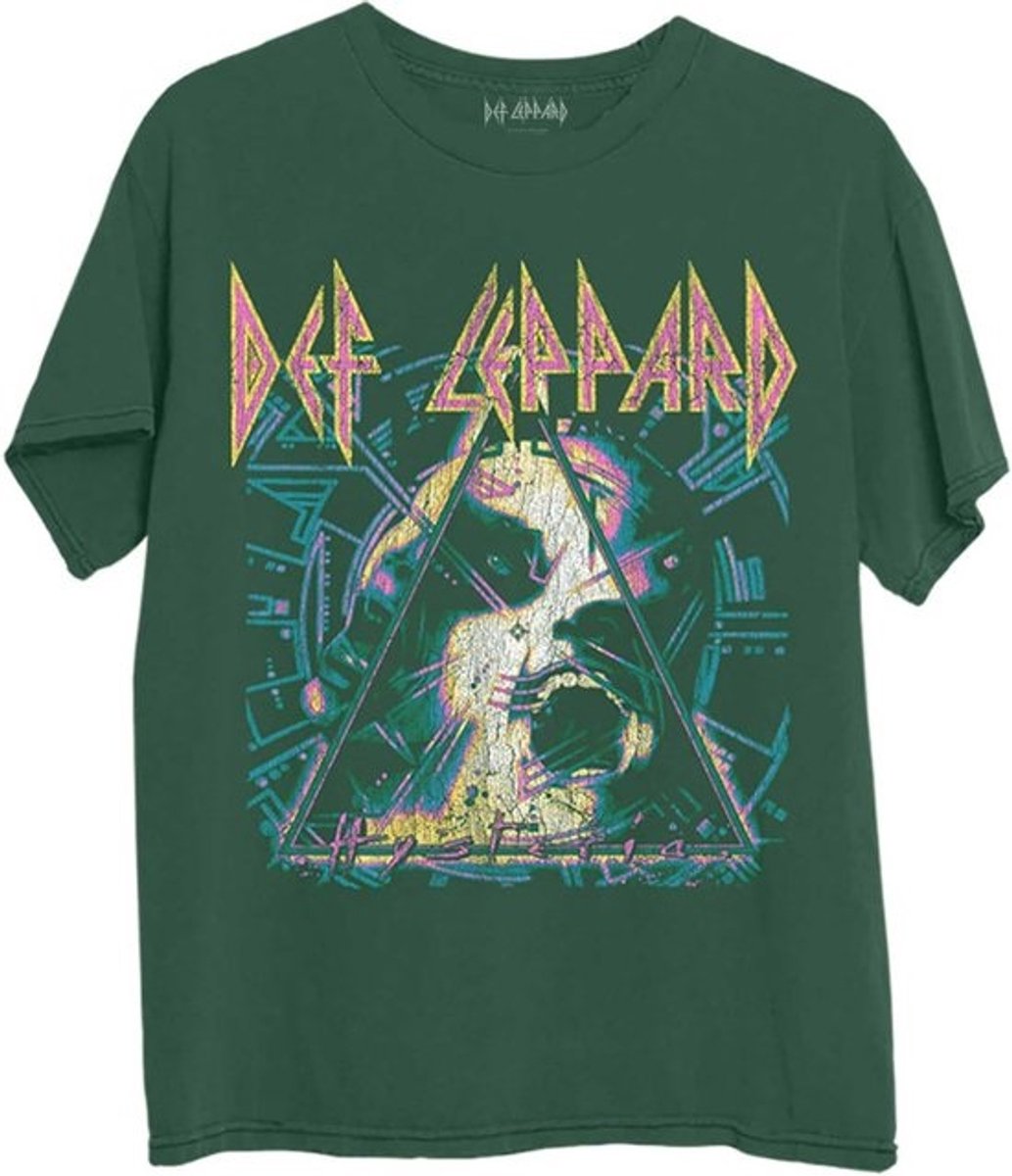 Hysteria Album Art T-shirt Unisex Groen