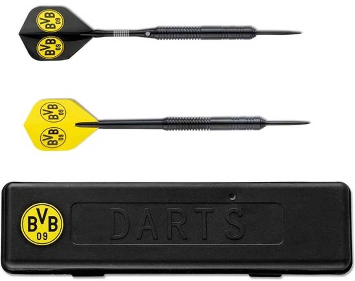 Dartpijl Set met Opbergdoos - Uniseks - Zwart/Geel - EU Maat