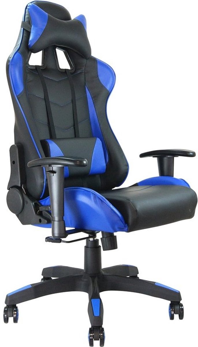 Racestoel met Kuipzitting - Verstelbare Gaming Chair in Zwart en Rood