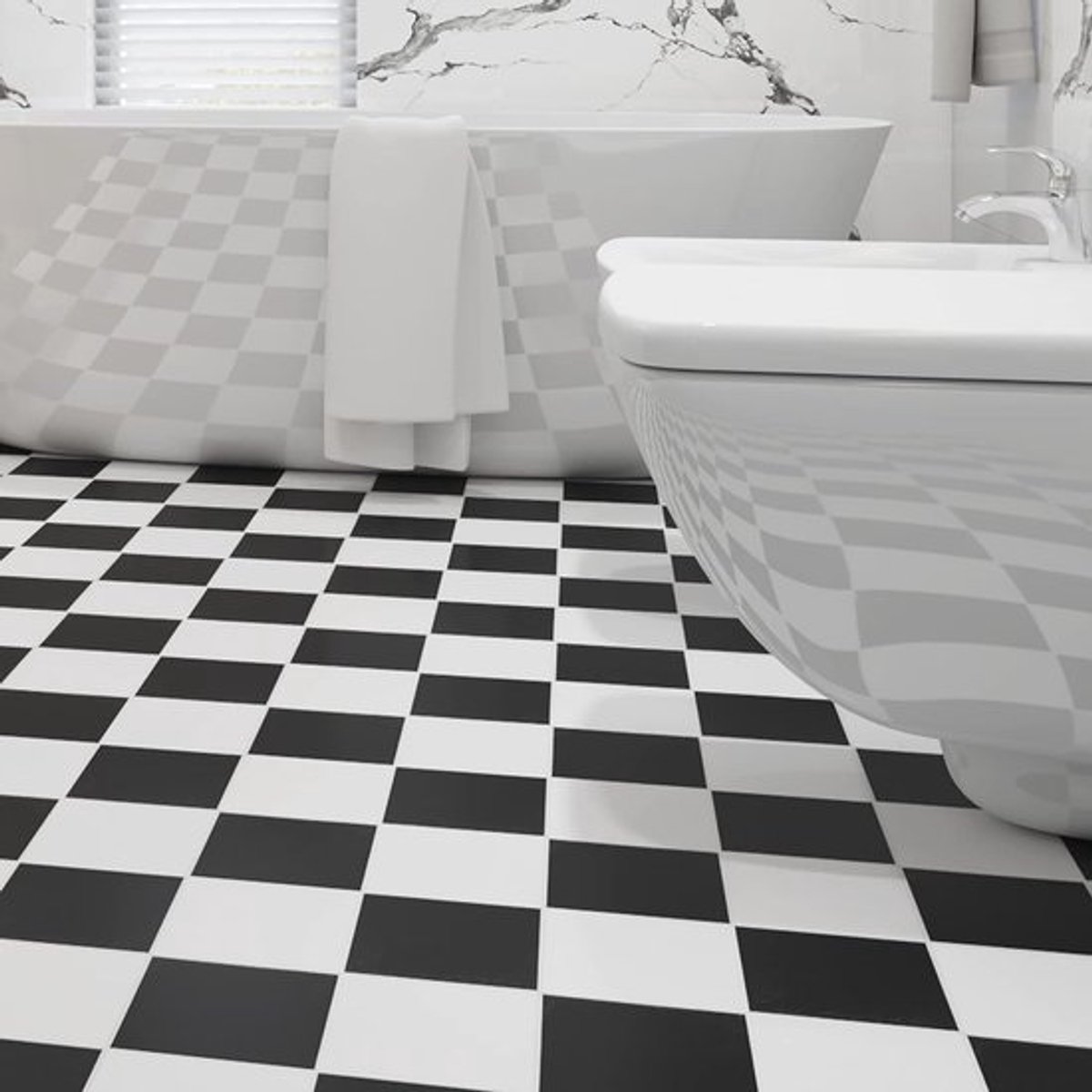 12 Stuks 30x30cm Peel and Stick Tegel Stickers voor Keuken en Badkamer - Zwart-Wit Mozaïek, Waterdicht en Eenvoudig aan te Brengen, Perfect voor Wand- en Vloerbekleding