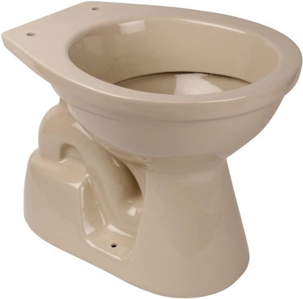 Staande WC Diepspoeler met Verticale Afvoer - Bahama Beige - Sanitair Keramiek - TÜV Getest - 39x35x55,5 cm