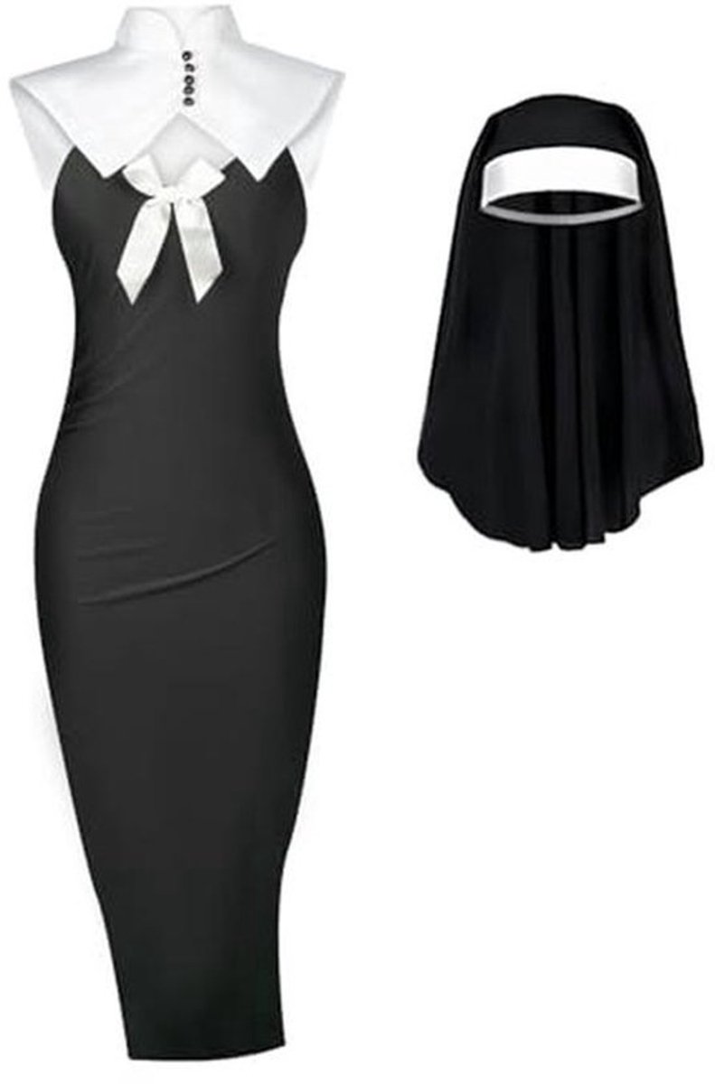 Sensueel Nonnenkostuum voor Vrouwen - Perfect voor Halloween en Cosplay