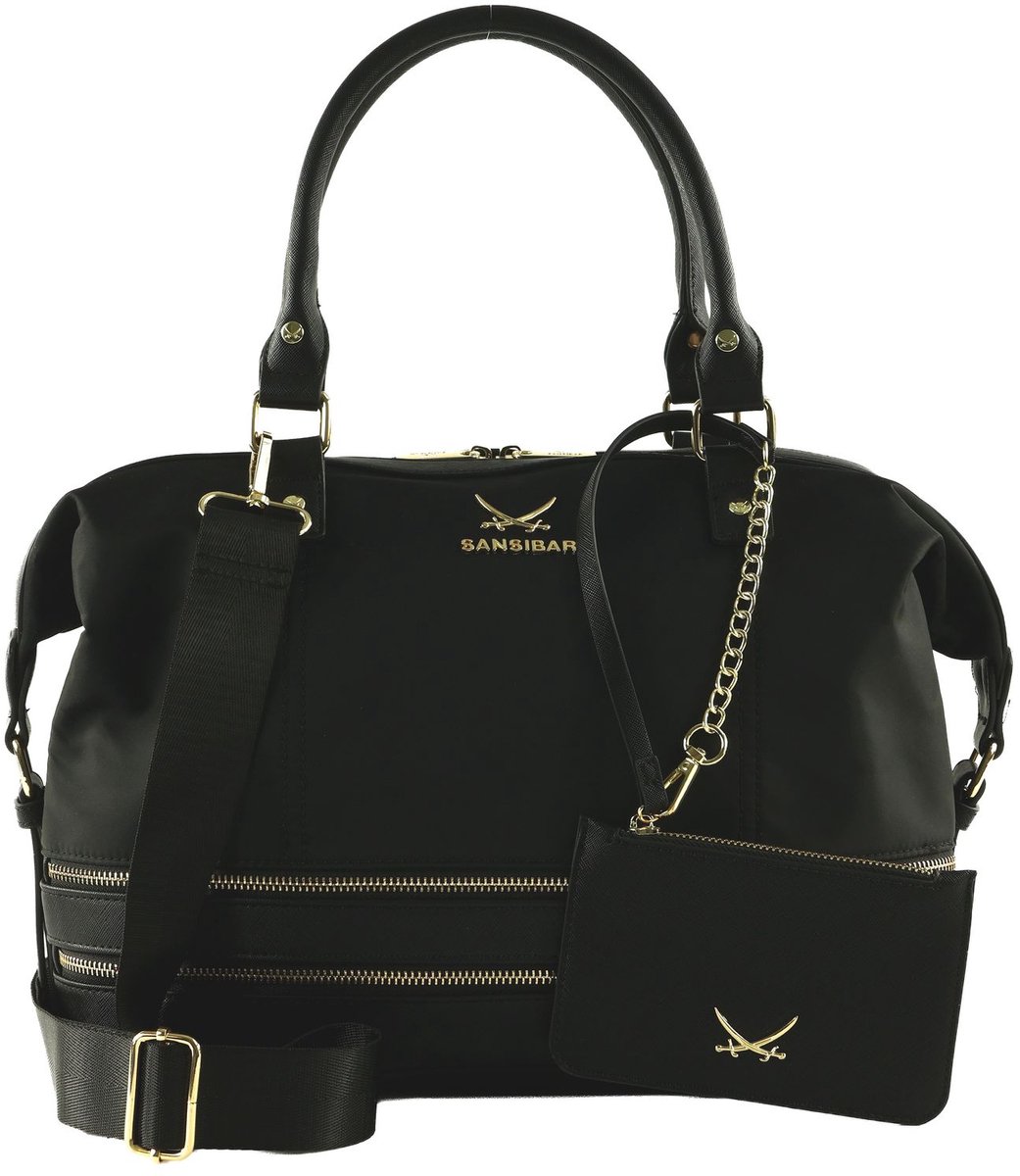 Sansibar schoudertas reistas Shoulder Bag Black zwart