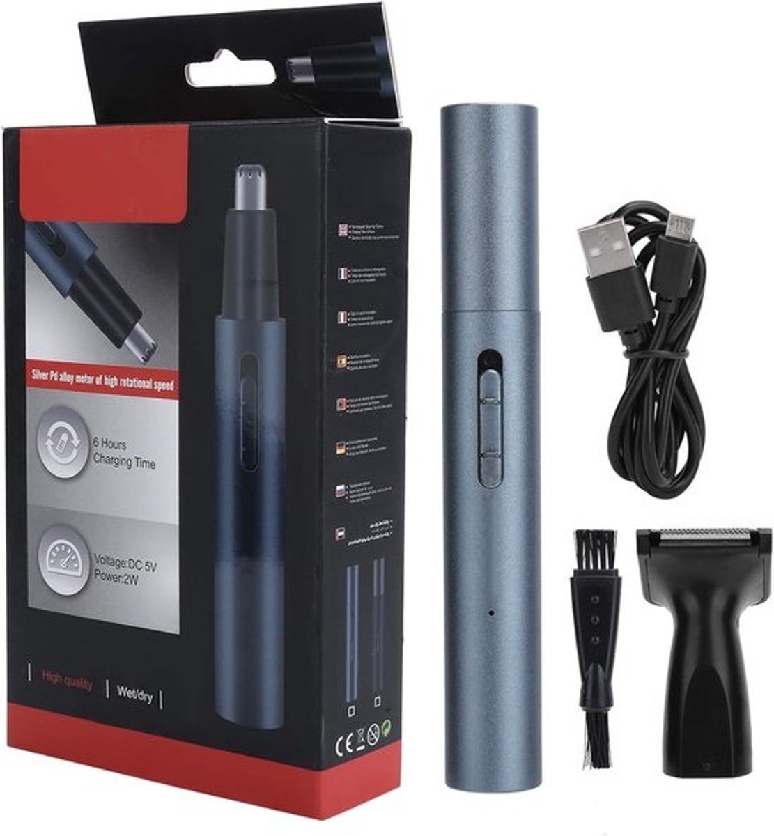 Neus en oor trimmer - Gezichtsverzorger - Persoonlijke verzorging - USB oplaadbaar - 110 gram