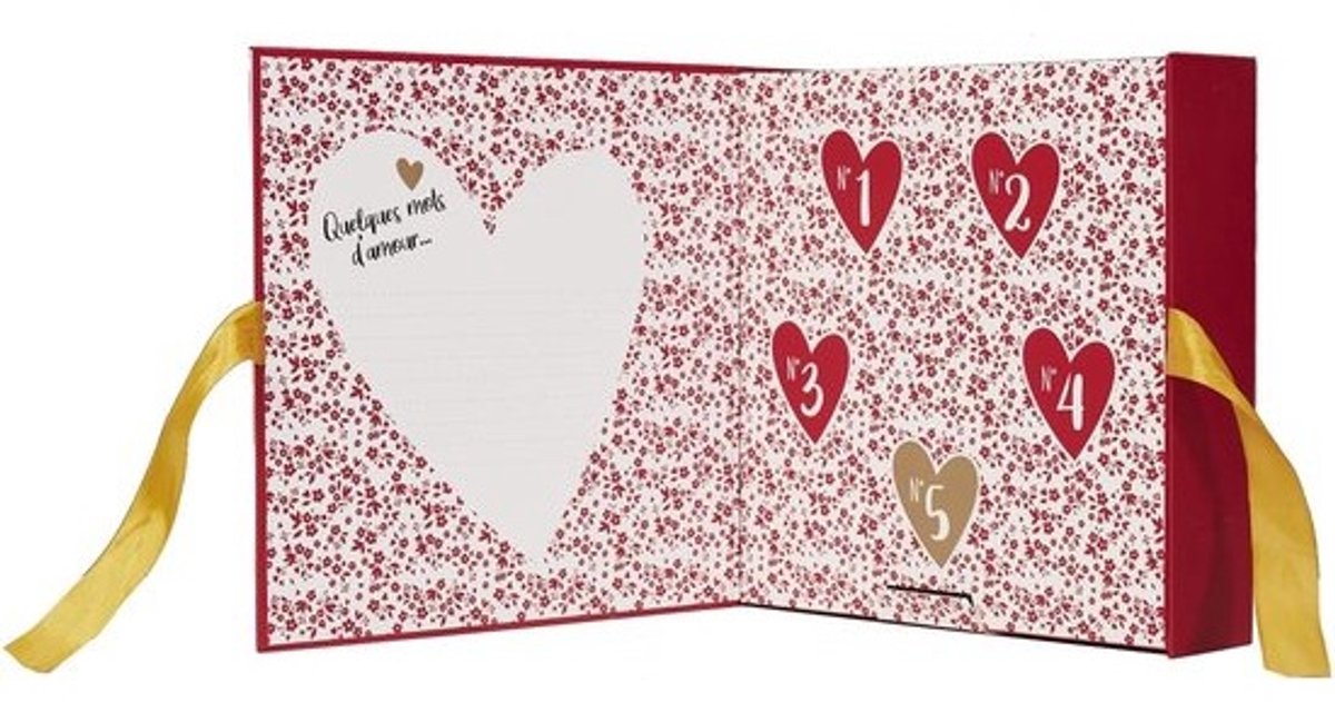 Luxe geurkaarsen set - Romantisch cadeau - Sfeervol diner - 5 geurende kaarsen - 1500 gram - Rood