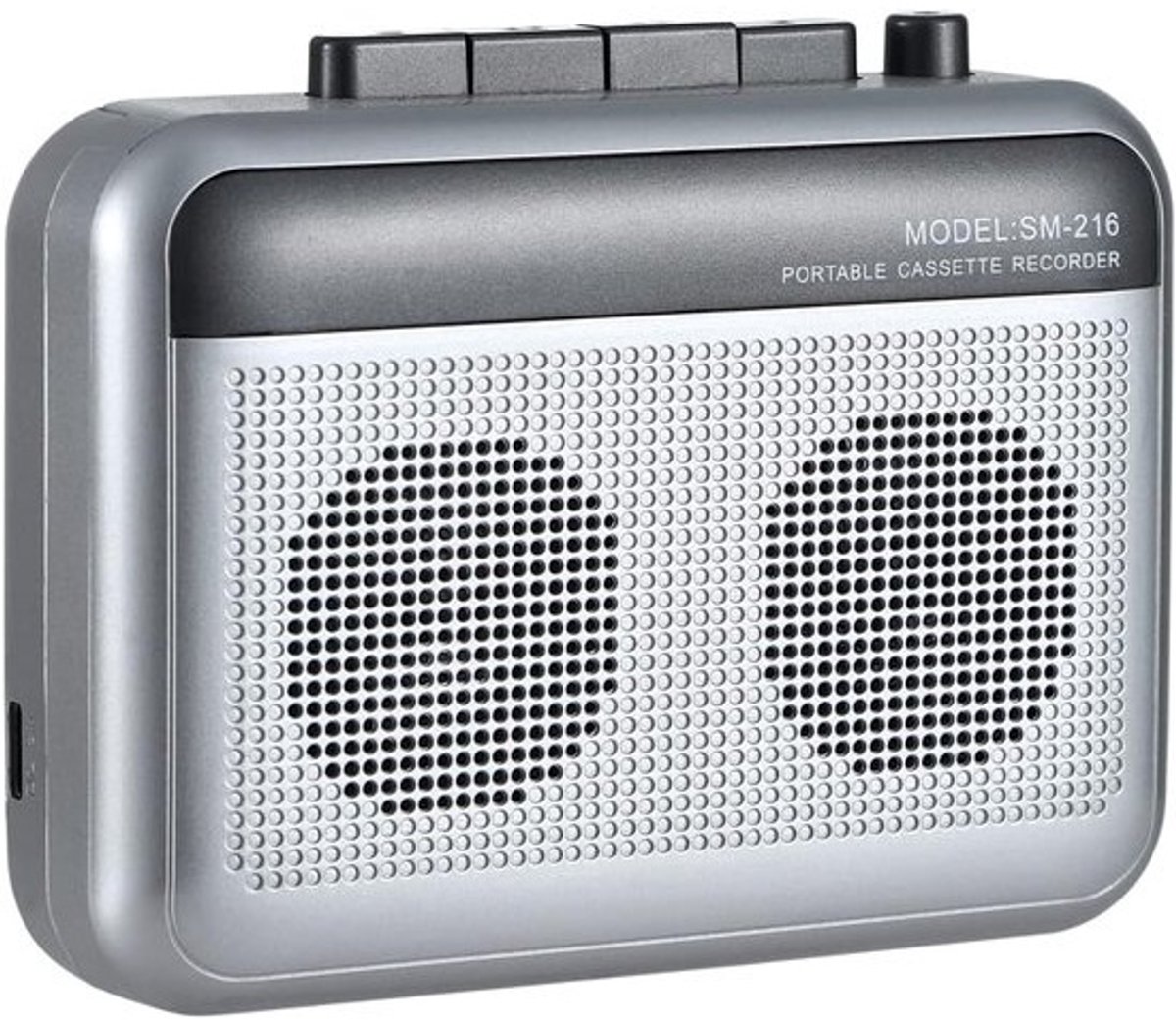 Cassettespeler - Tape Speler - Muziek Luisteren - Bluetooth Zender - Compact - Zilver