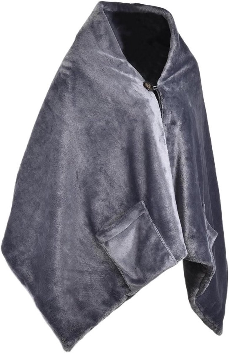 Verwarmde Deken - USB Sjaal - Warm Blijven - 3 Warmtestanden - 160x60 cm - Grijs
