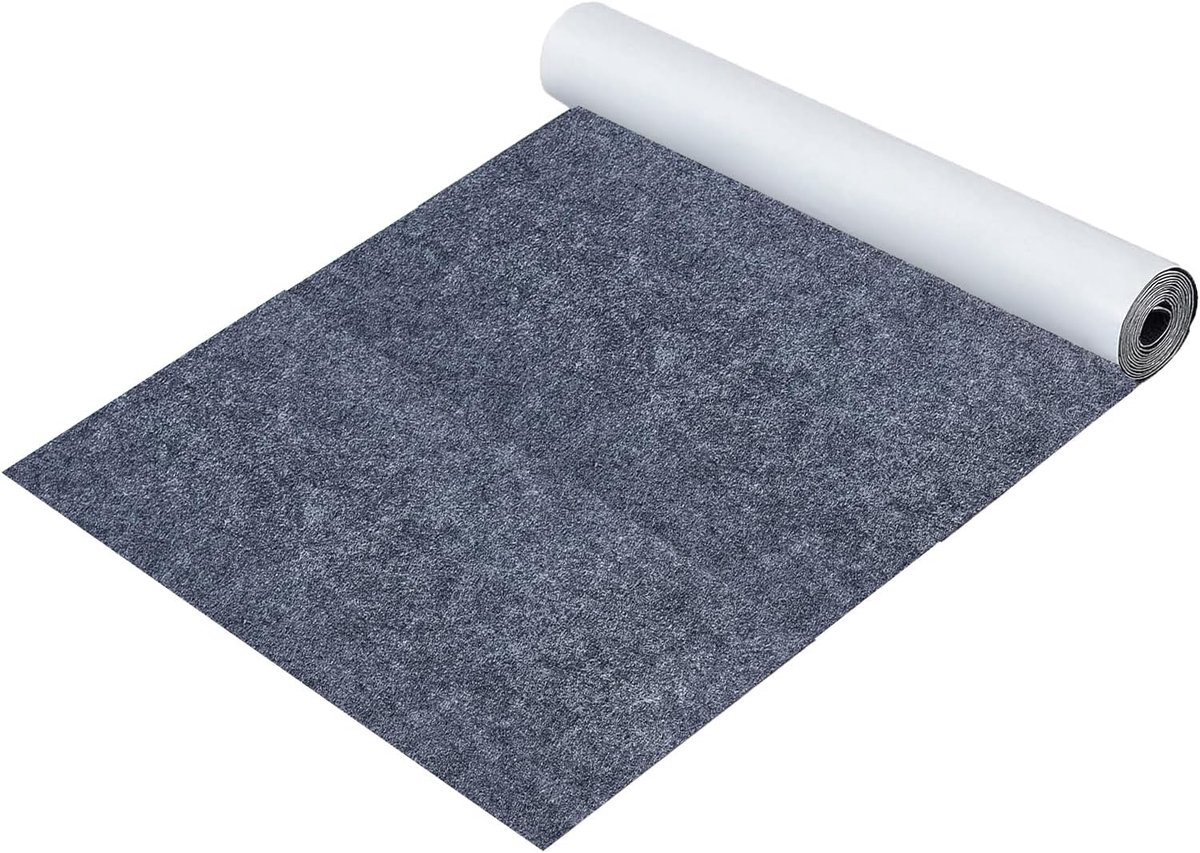 220 x 40 cm Zelfklevende stick vilt, 1 mm dik zelfklevend viltstof voor bank, tafelpoten, fotolijsten, stoelpoten, box liner, bekermatten (grijs)