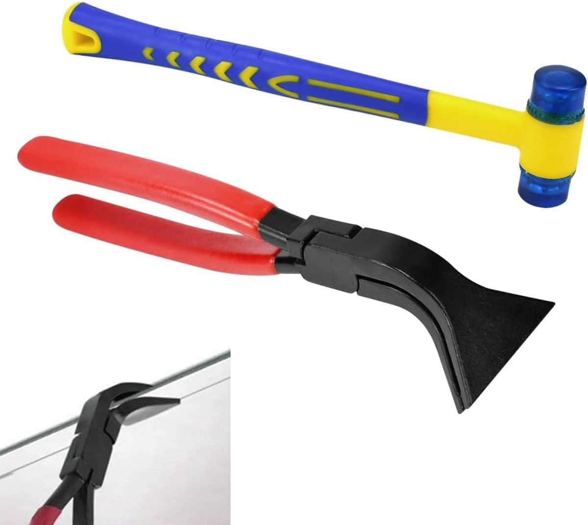 45° gebogen tang met antislip greep hamer buigtang voor bakplaten buigtang voor blikken buigen professioneel handgereedschap voor het buigen en gladmaken van platen