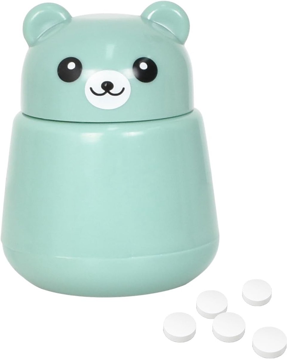 pillensnijder, tabletten vermalen, draagbare pillenversnipperaar, tabletvijzel voor kleine en grote, vijzel voor medicijnen, draaitabletten verkleinen, vijzel, voor huisdieren en kinderen (groen)