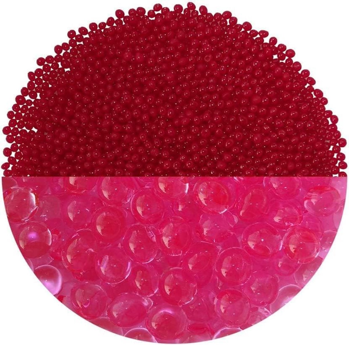 trendfinding 100 g watervasthoudende decokorrels rood roze, korrelgrootte 3,5-4 mm, decoratie voor bloemen en planten, 10 liter, zeer zuinig, veelzijdig gebruik