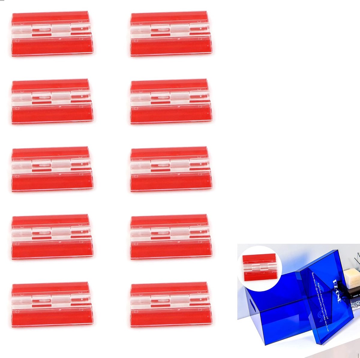 acrylscharnier - acrylkunststof zelfklevende scharnieren voor piano, deur, kast / 45mm x 34mm