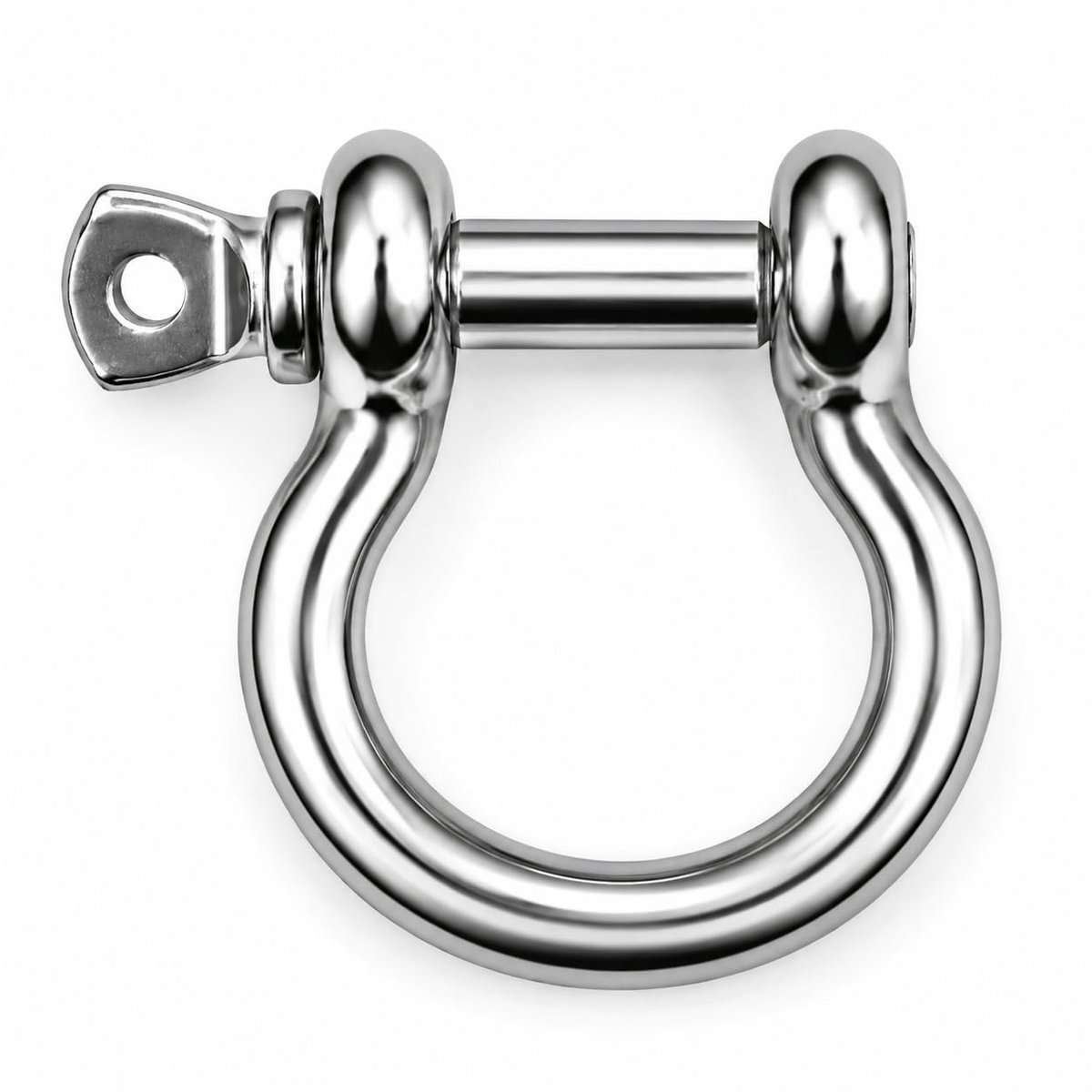 shackle gebogen RVS A4 (AISI 316), 4 mm | Ronde gebogen shackle, Voor kettingen en lijnen, Maritieme sluiting, Corrosiebestendig, Set van 2