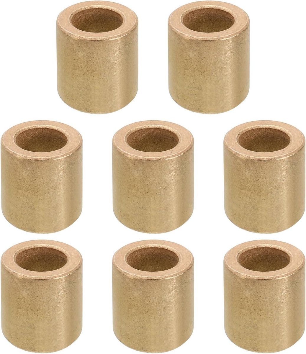 M10 Messing afstandhouders, 8 stuks metalen afstandhouder messing 10 mm ID x 16 mm OD x 18 mm L messing afstandhouders schroef afstandhouder voor 3/8 inch of M10 schroef