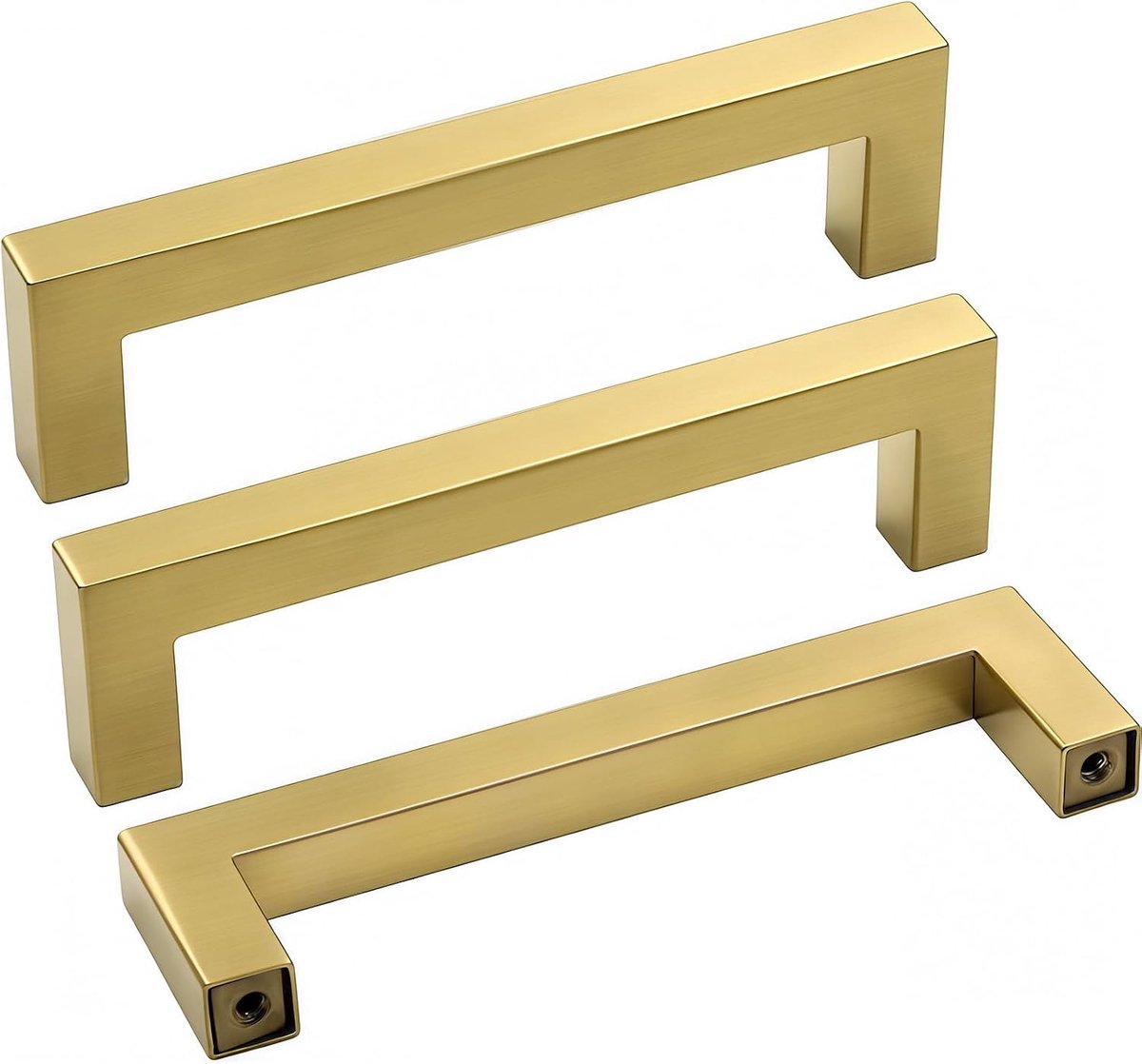 5 stuks gouden meubelgrepen, kastgrepen met 96 mm gatafstand, gouden keukengrepen voor keukenkast en meubel