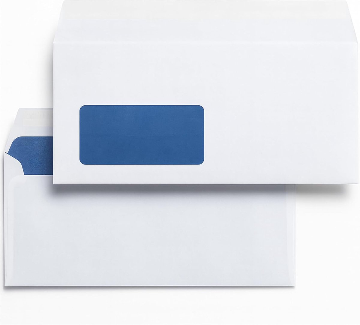 - 50 enveloppen met venster, DIN lang = 220 x 110 mm, met laser bedrukbaar, zakelijke enveloppen, in Berlijn eerlijk verpakt