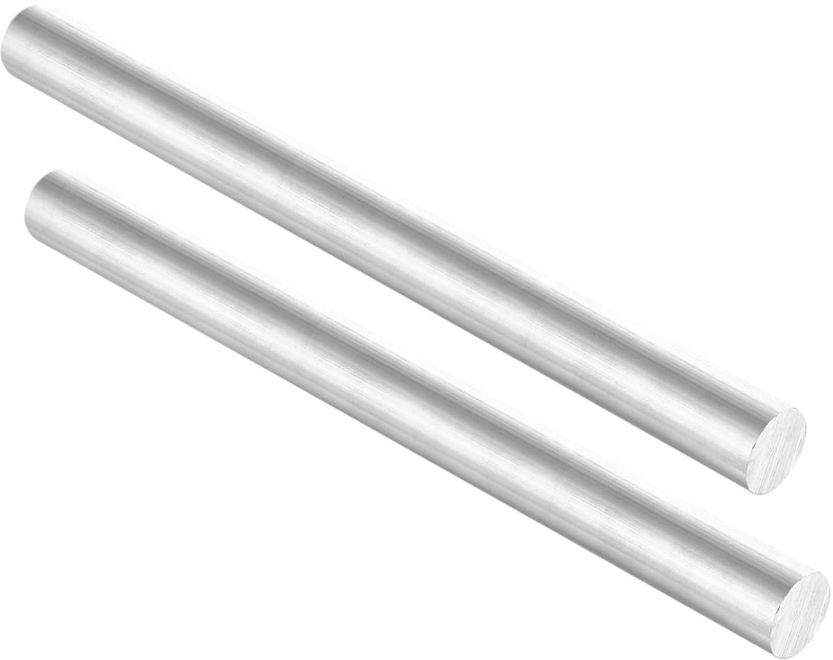 Aluminium ronde stangen, 25 mm x 300 mm, volledig materiaal, ronde staaf, draaibank, aluminium staven, voor industriële machines, doe-het-zelf, handgereedschap, tuindecoratie, RC model, 2