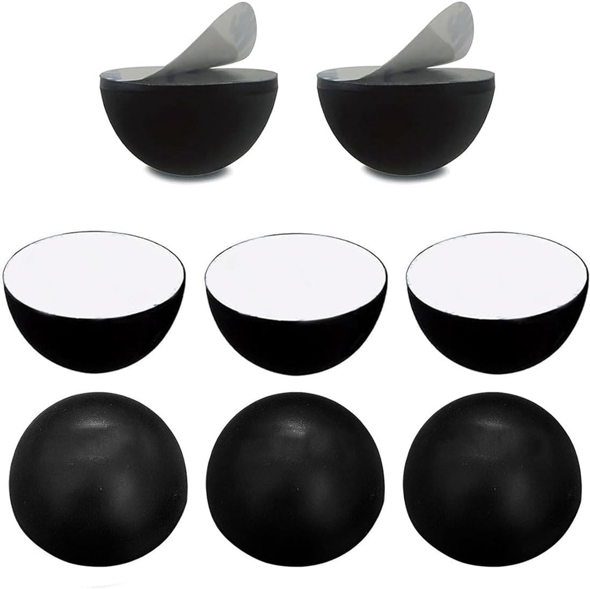 8 stuks, zelfklevende rubberen voetjes, luidsprekervoetjes, universele trillingsdempers en absorbervoetjes voor HiFi apparaten, luidsprekers, versterkers en platenspelers
