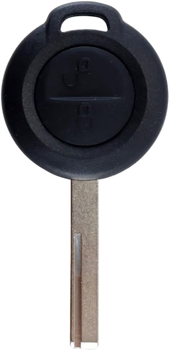 2-knops afstandsbediening sleutelbehuizing Afstandsbediening sleutelhoes Compatibel met Mitsubishi Colt Compatibel met Smart 454 Forfour