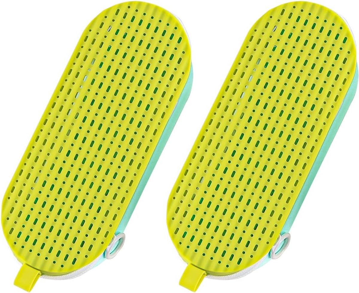 2 stuks zwembrillenhoes, grote capaciteit siliconen beschermbrillenhoes met haakclip voor reizen, sporten en buitengebruik
